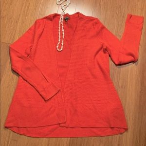 Orange Talbots cardigan